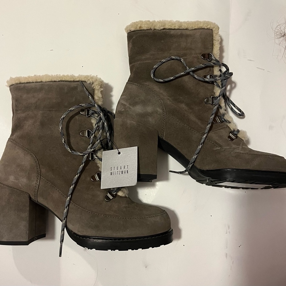 Stuart Weitzman Fur Lined Booties